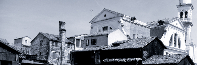 Scorcio dello Squero e della Chiesa di San Trovaso