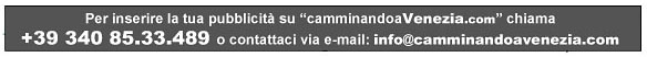 numero telefonico ed indirizzo email di camminando a venezia