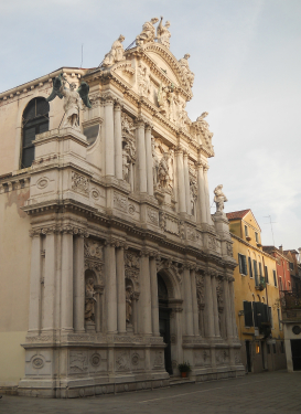 Facciata della Chiesa di Santa Maria Zobenigo o del Giglio