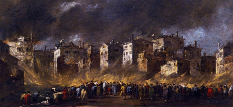 Incendio a San Marcuola - Guardi