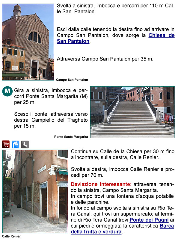 Calle, Campo e Chiesa di San Pantalon, Ponte di Santa Margherita, Campiello del Traghetto, Calle Renier