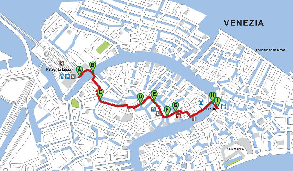 mappa itinerario a013