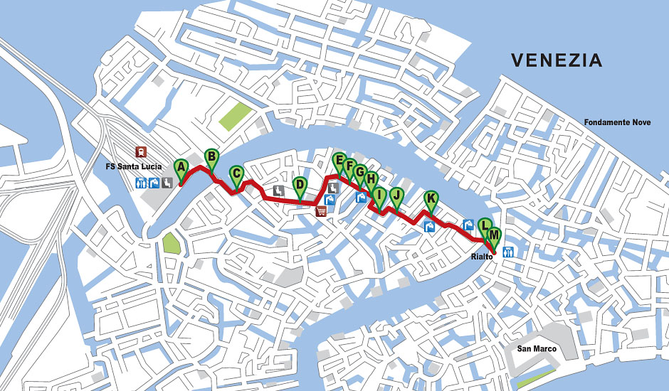 mappa itinerario a015