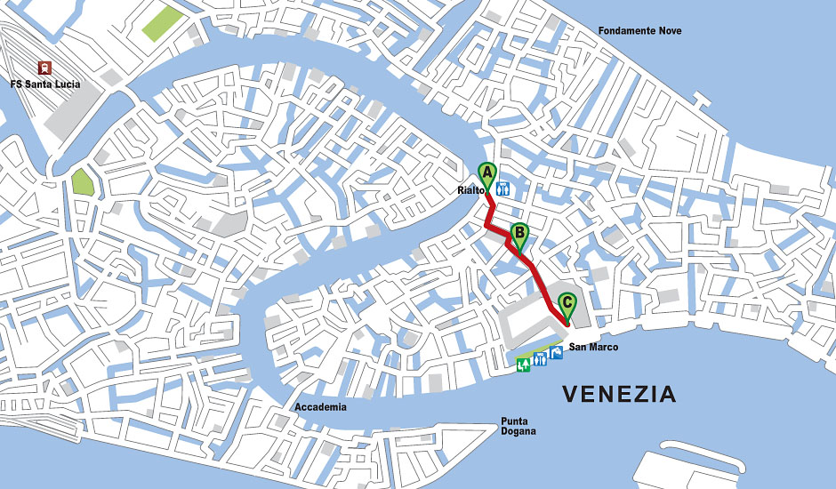 mappa itinerario d032