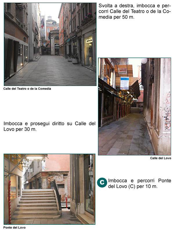 Calle del Teatro o della Commedia, Teatro Goldoni, Calle e Ponte del Lovo