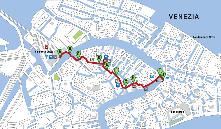 mappa itinerario a051