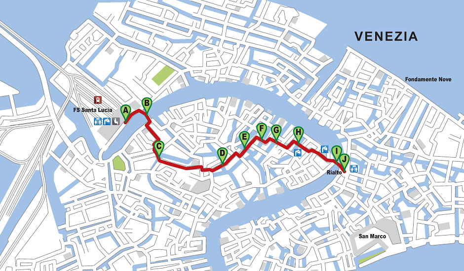 mappa itinerario a053