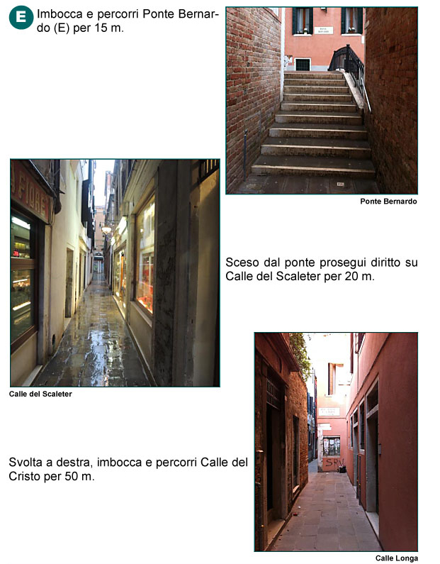 Ponte Bernardo, Calle del Scaleter, Calle del Forno