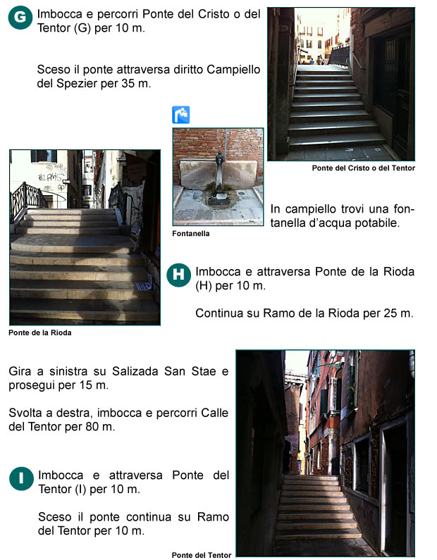 Ponte del Cristo o Tentor, Campiello del Spezier, Ponte e Ramo della Rioda, Salizada San Stae, calle del Tentor, Ponte del Tentor, 
